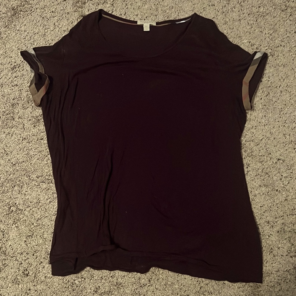Burberry Maroon Tee